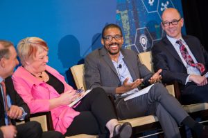 Chris Brummer at a recent roundtable discussion about the implications of cryptocurrencies at the Mercatus Center.